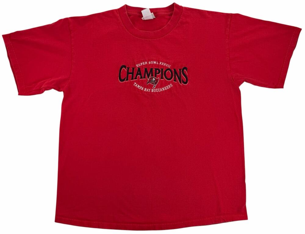 Vintage y2k Tampa Bay Buccaneers Super Bowl 37 XXXVII Mens Large Lee Sport Shirt